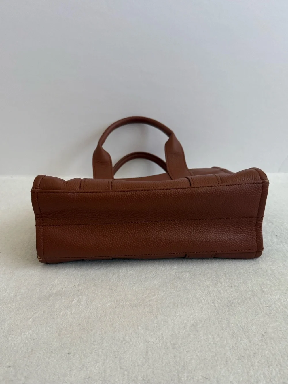 Tan Small Satchel Crossbody Purse Tote Bag Leather Classic Chic